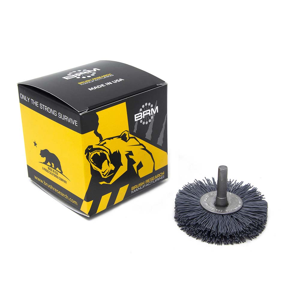 Brush Research Mfg. BMC30AY320SC Wheel Brush 3" Wheel Dia, 3/8" Face Width, Straight
