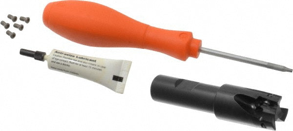 Kennametal 2479507 1" Cut Diam, 0.575" Max Depth, 3/4" Shank Diam, Weldon Shank, 3.78" OAL, Indexable Square-Shoulder End Mill