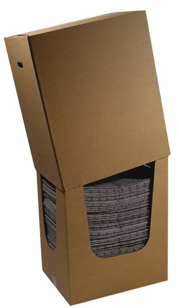 Brady SPC Sorbents MRO150DND Sorbent Pad Universal Use, 15" Wide, 19" Long, 39 gal, Gray