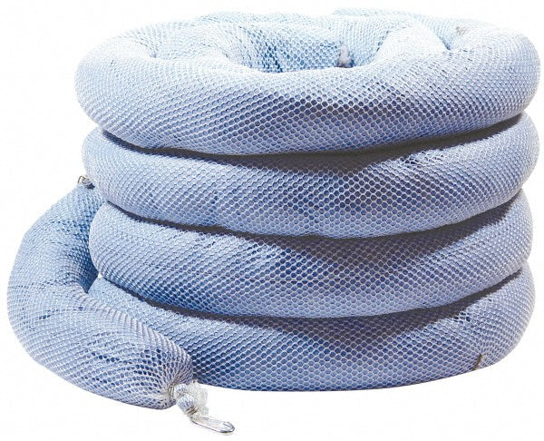 Brady SPC Sorbents ENV510 Boom Oil Only, 5" Dia, 10' OAL, 32 gal Absorption, Polypropylene, Blue