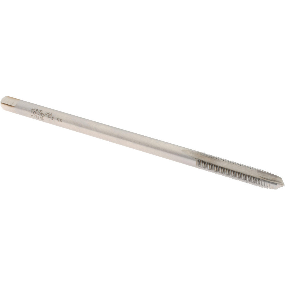Hertel G837592-1 Extension Tap 10-32, 2 Flutes, H3, Bright/Uncoated, High Speed Steel, Spiral Point