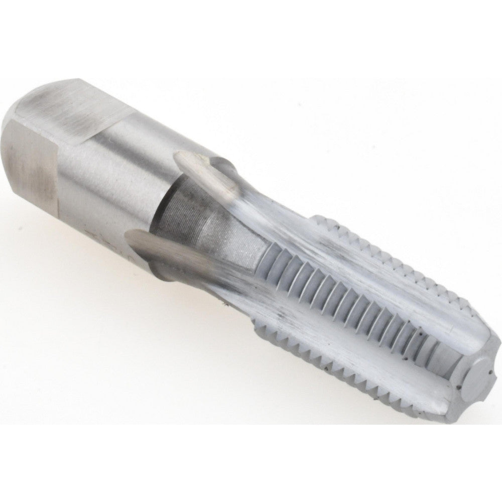 Hertel G127206K-S Standard Pipe Tap 1/4-18, NPT, 4 Flutes, High Speed Steel, Chrome Finish