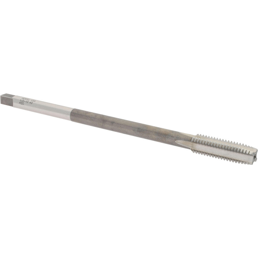 Hertel R837654 Extension Tap 1/2-13, 4 Flutes, H3, Bright/Uncoated, High Speed Steel, Standard Hand