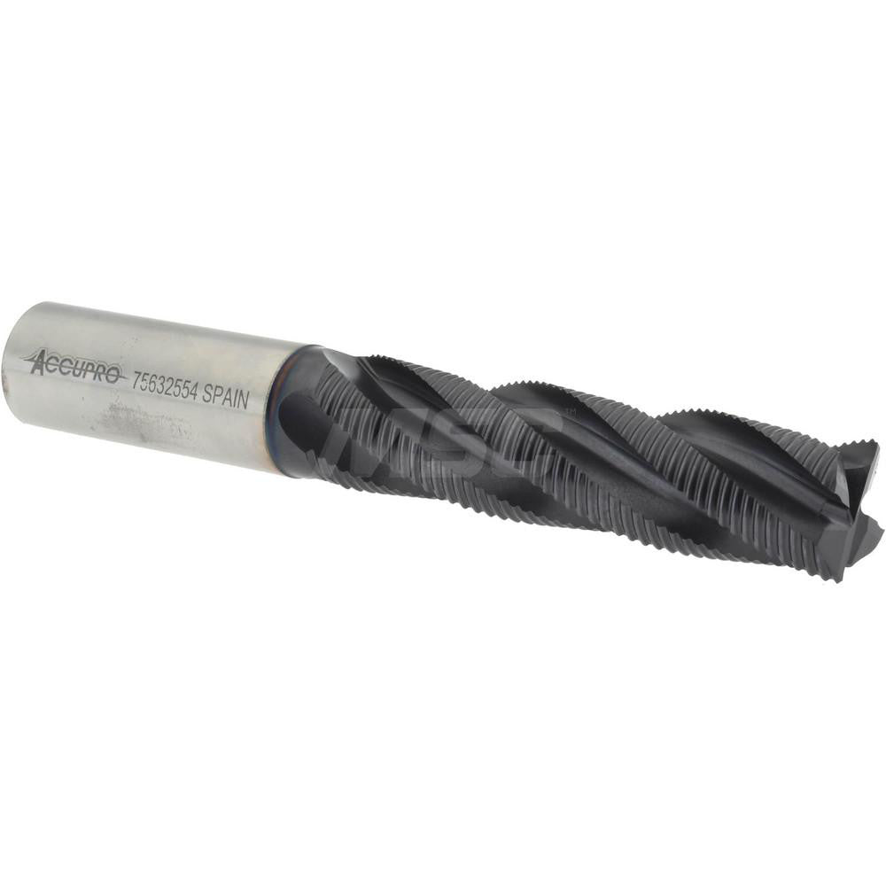 Accupro 35409 Corner Chamfer End Mill 0.75" Dia, 3" LOC, 4 Flute, Powdered Metal