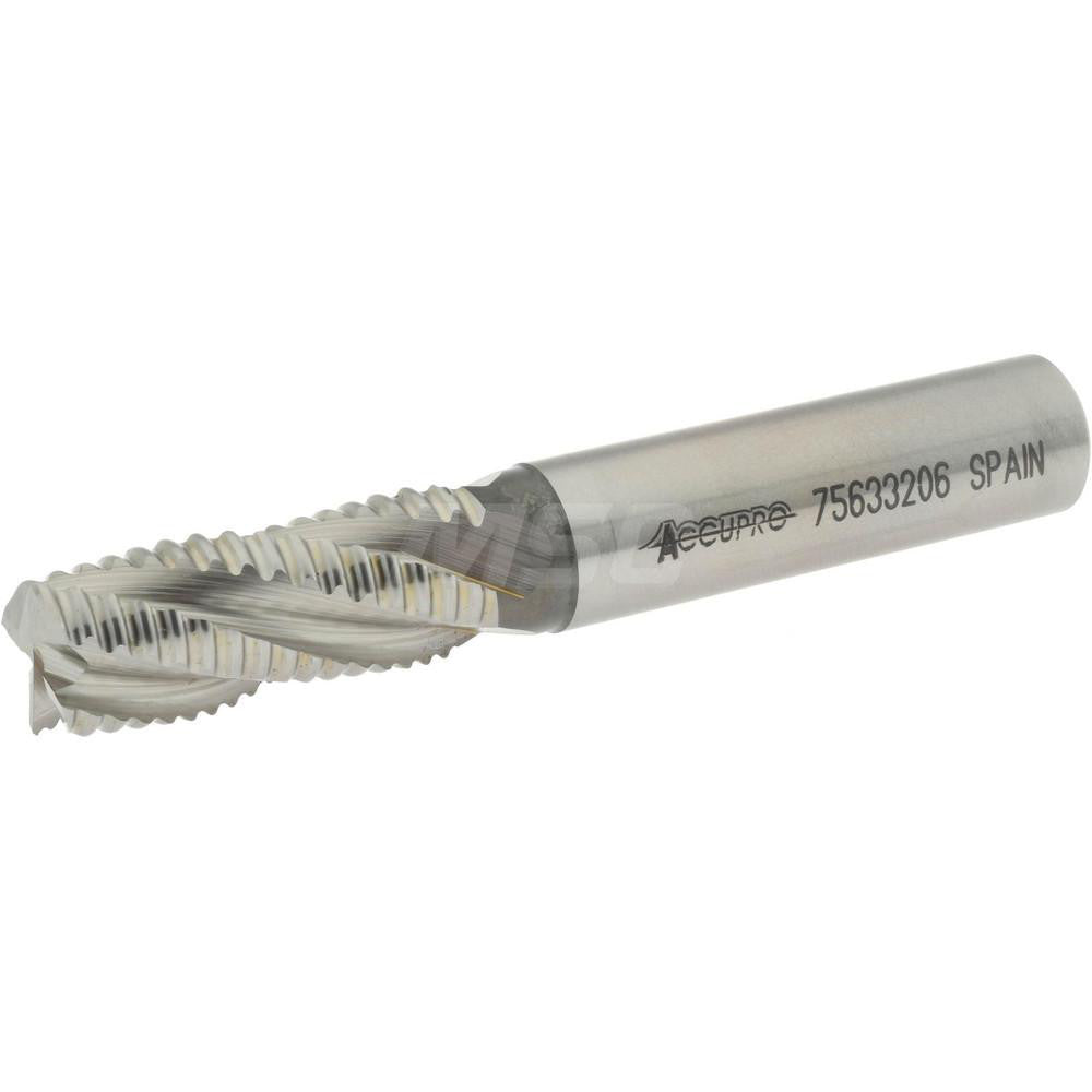 Accupro 35289 Corner Chamfer End Mill 0.5" Dia, 1.25" LOC, 4 Flute, Powdered Metal