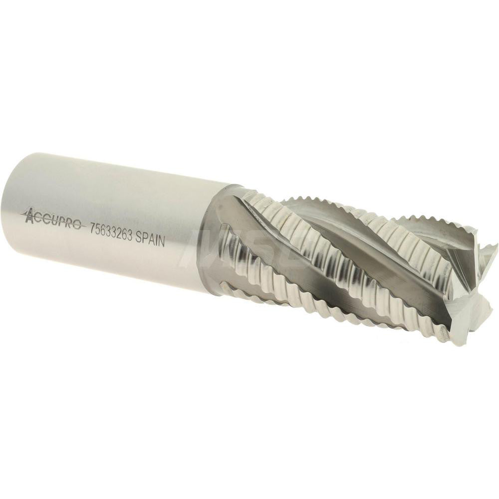 Accupro 35295 Corner Chamfer End Mill 1" Dia, 2" LOC, 5 Flute, Powdered Metal