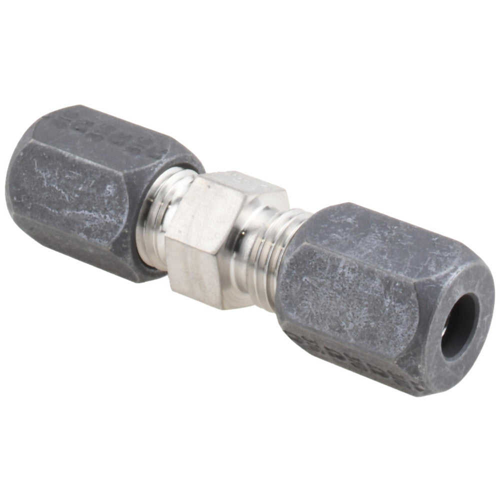 OMEGA ONE INC. F-4-U Compression Tube Union 7/16-20, 1/4" Tube OD, Compression x Compression
