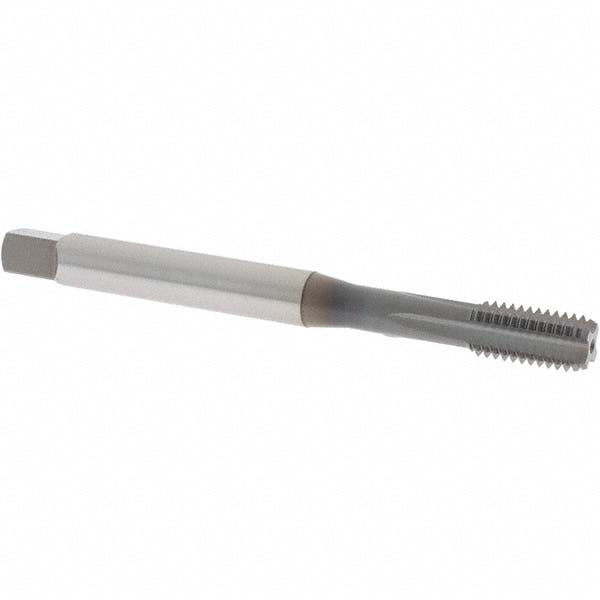 OSG 1105200208 Straight Flute Tap M8x1.25 Metric Coarse, 4 Flutes, Bottoming, 6H Class of Fit, Powdered Metal, TiCN Coated