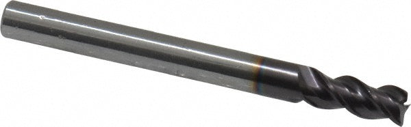 Guhring 9030860047600 Corner Chamfer End Mill 3/16" Dia, 3/8" LOC, 3 Flute, Solid Carbide