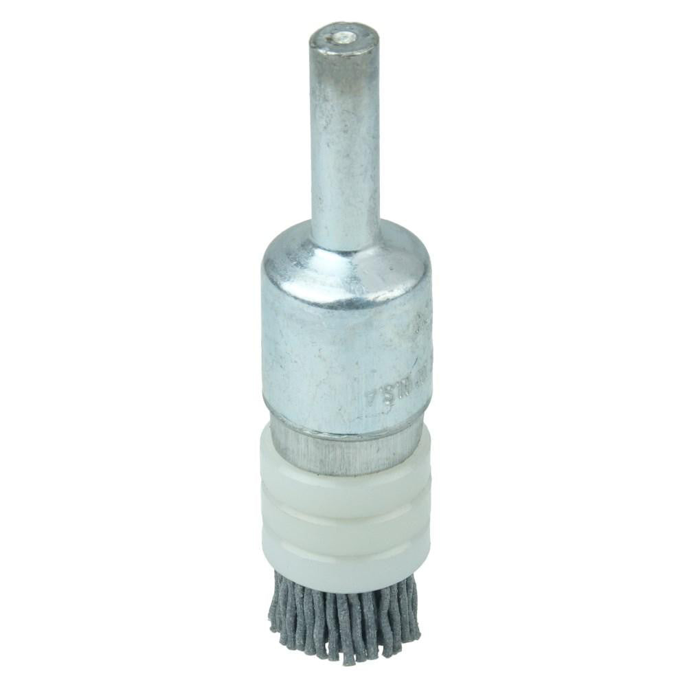 Weiler 11161 End Brush 1/2" Dia, Nylon, Crimped Wire