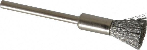 Weiler 98443 End Brushes 1/4" Dia, Steel, Crimped Wire