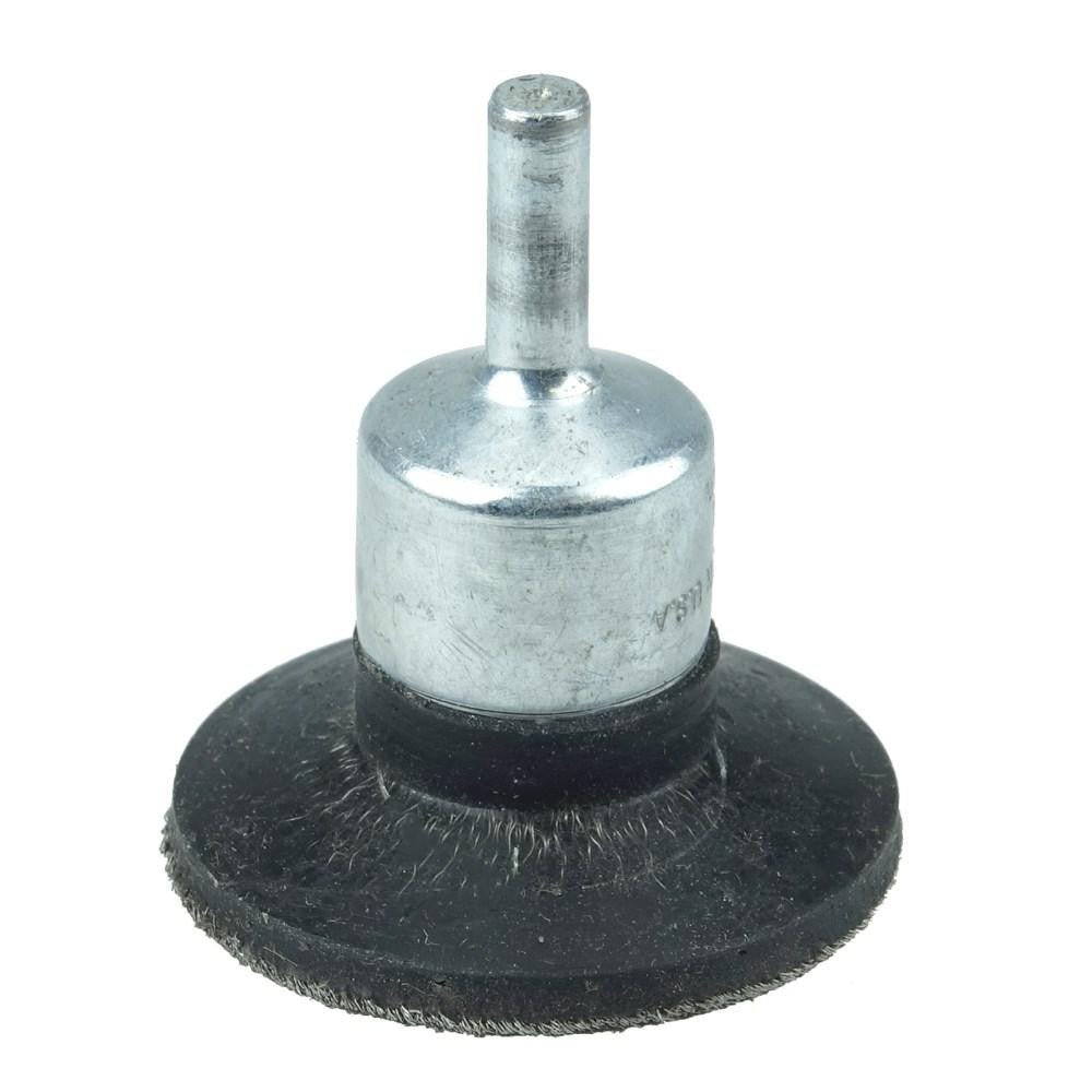 Weiler 35222 End Brush 1-3/4" Dia, Steel, Crimped Wire