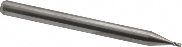 Kyocera SGS Precision Tools 00398 Square End Mill 0.0313" Dia, 0.0469" LOC, 4 Flute, Solid Carbide