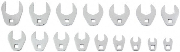 Proto J49000MCF 16 Piece 3/8" Drive Open End Crowfoot Wrench Set