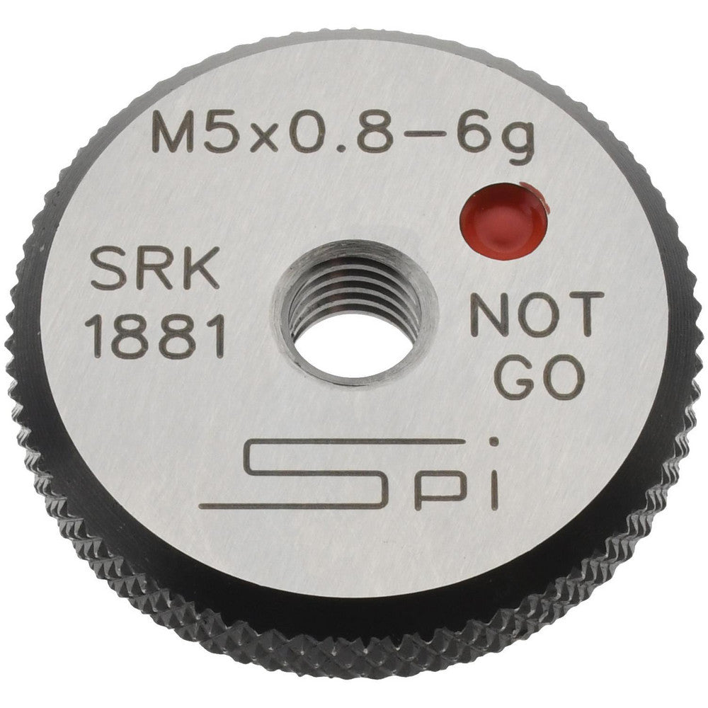 SPI 34-474-7 Threaded Ring Gage M5 x 0.80 Thread, Metric, Class 6G, No Go