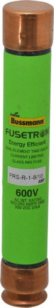 Cooper Bussmann FRS-R-1-8/10 General Purpose Fuse Time Delay, RK5, 1.80 A