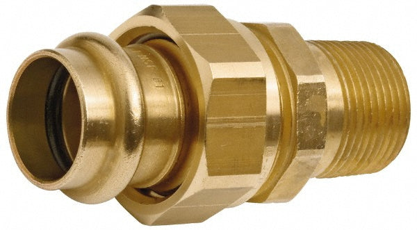 NIBCO 9256810PC Wrot Copper Pipe Union 3/4" Fitting, P x M, Press Fitting, Lead Free