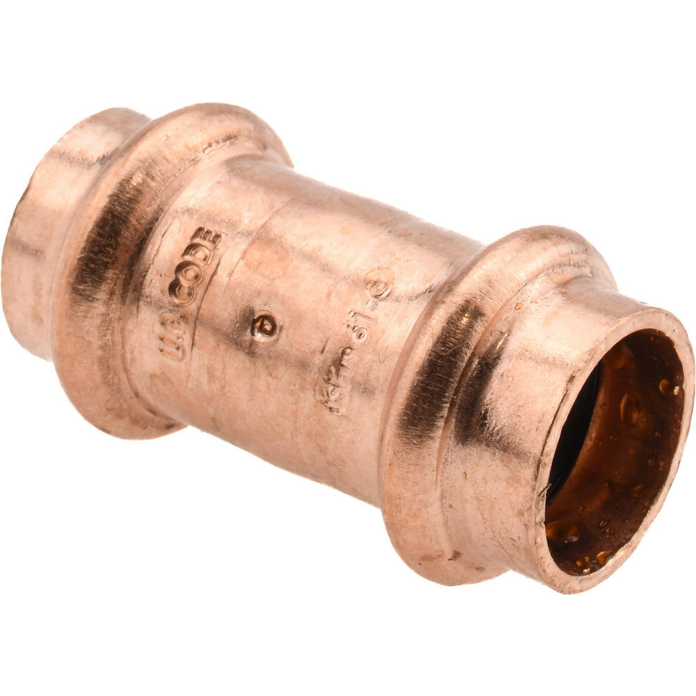 NIBCO 9001100PC Wrot Copper Pipe Coupling 1/2" Fitting, P x P, Press Fitting, Lead Free