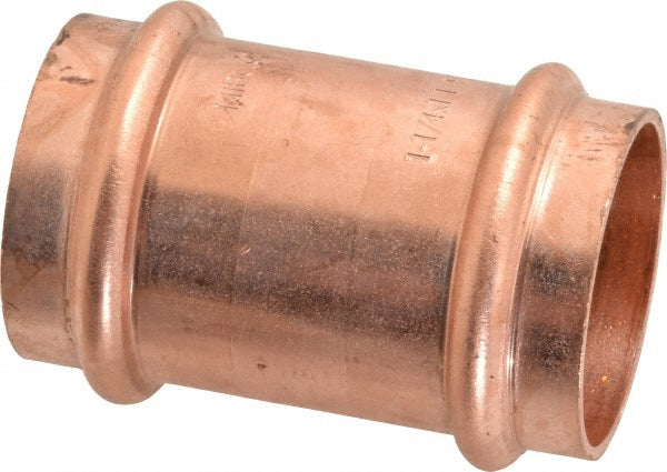 NIBCO 9001700PC Wrot Copper Pipe Coupling 1-1/4" Fitting, P x P, Press Fitting, Lead Free