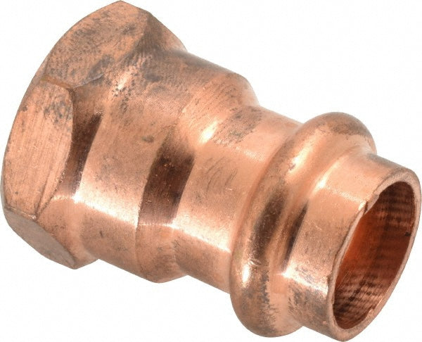 NIBCO 9024650PC Wrot Copper Pipe Adapter 1/2" Fitting, P x F, Press Fitting, Lead Free