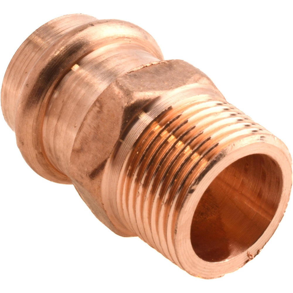 NIBCO 9030950PC Wrot Copper Pipe Adapter 3/4" Fitting, P x M, Press Fitting, Lead Free