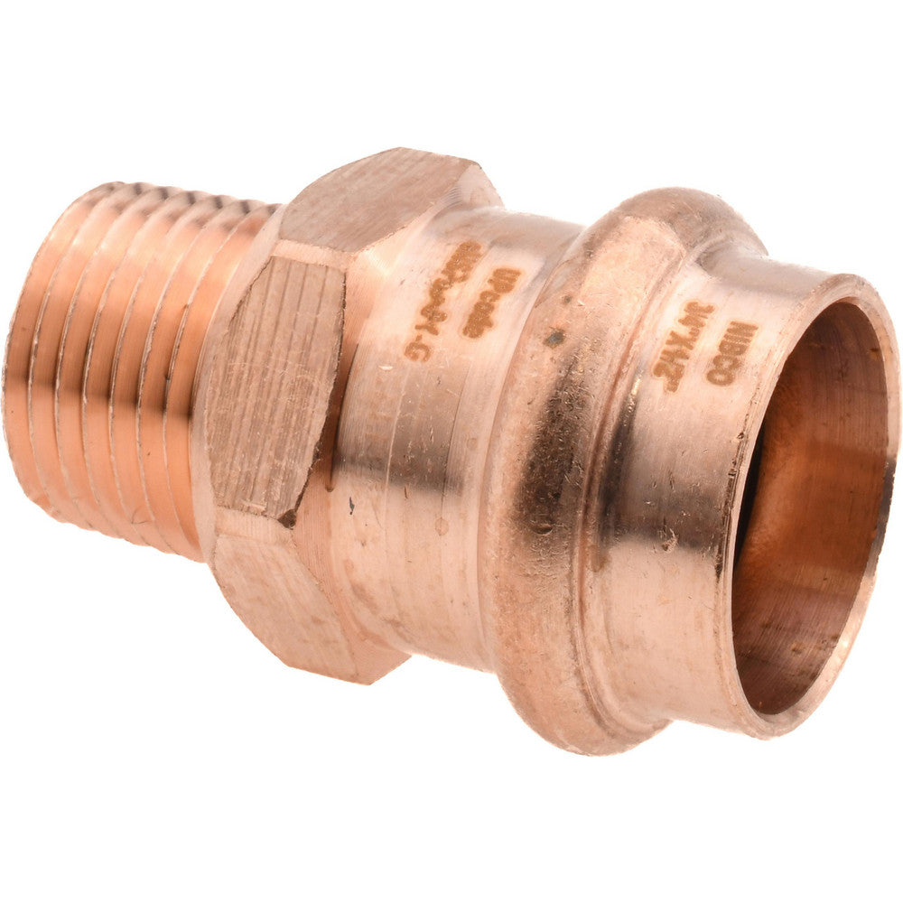 NIBCO 9031200PC Wrot Copper Pipe Adapter 3/4" x 1/2" Fitting, P x M, Press Fitting, Lead Free