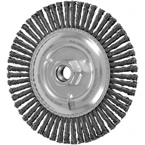PFERD 79182488 Wheel Brush 6" Wheel Dia, 3/16" Face Width