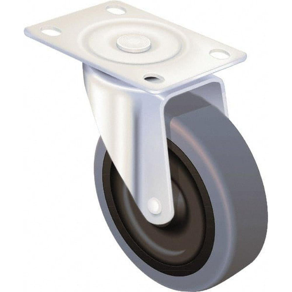 Albion 02TM04041R Rigid Top Plate Caster Phenolic, 4" Wheel Dia, 1-1/4" Wheel Width, 350 lb Capacity, 5-1/8" OAH
