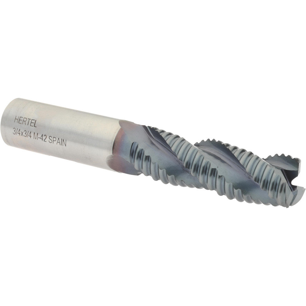 Hertel 75987727 Roughing End Mill 3/4" Dia, 3 Flute, Coarse Pitch, Single End, Cobalt
