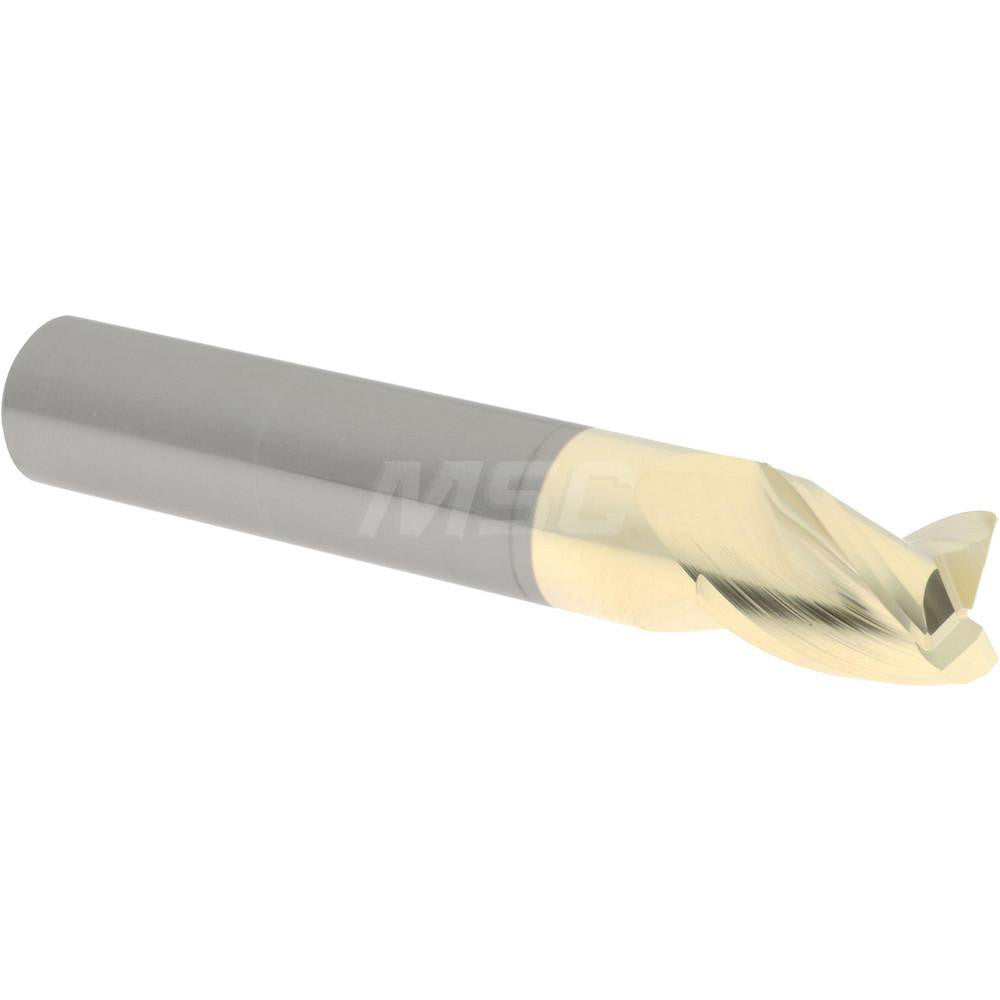 Accupro 314821 Corner Radius End Mill 1/2" Dia, 5/8" LOC, 0.0200" Radius, 3 Flute, Solid Carbide