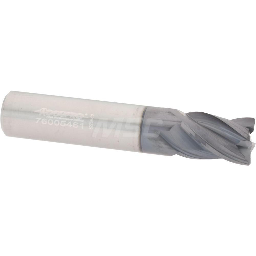 Accupro 95168319 Corner Radius End Mill 3/8" Dia, 1/2" LOC, 0.0200" Radius, 4 Flute, Solid Carbide