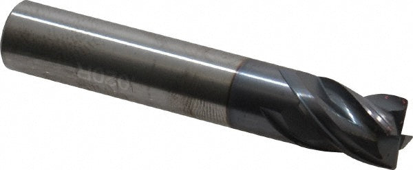 Accupro 95168544 Corner Radius End Mill 7/16" Dia, 9/16" LOC, 0.0200" Radius, 4 Flute, Solid Carbide