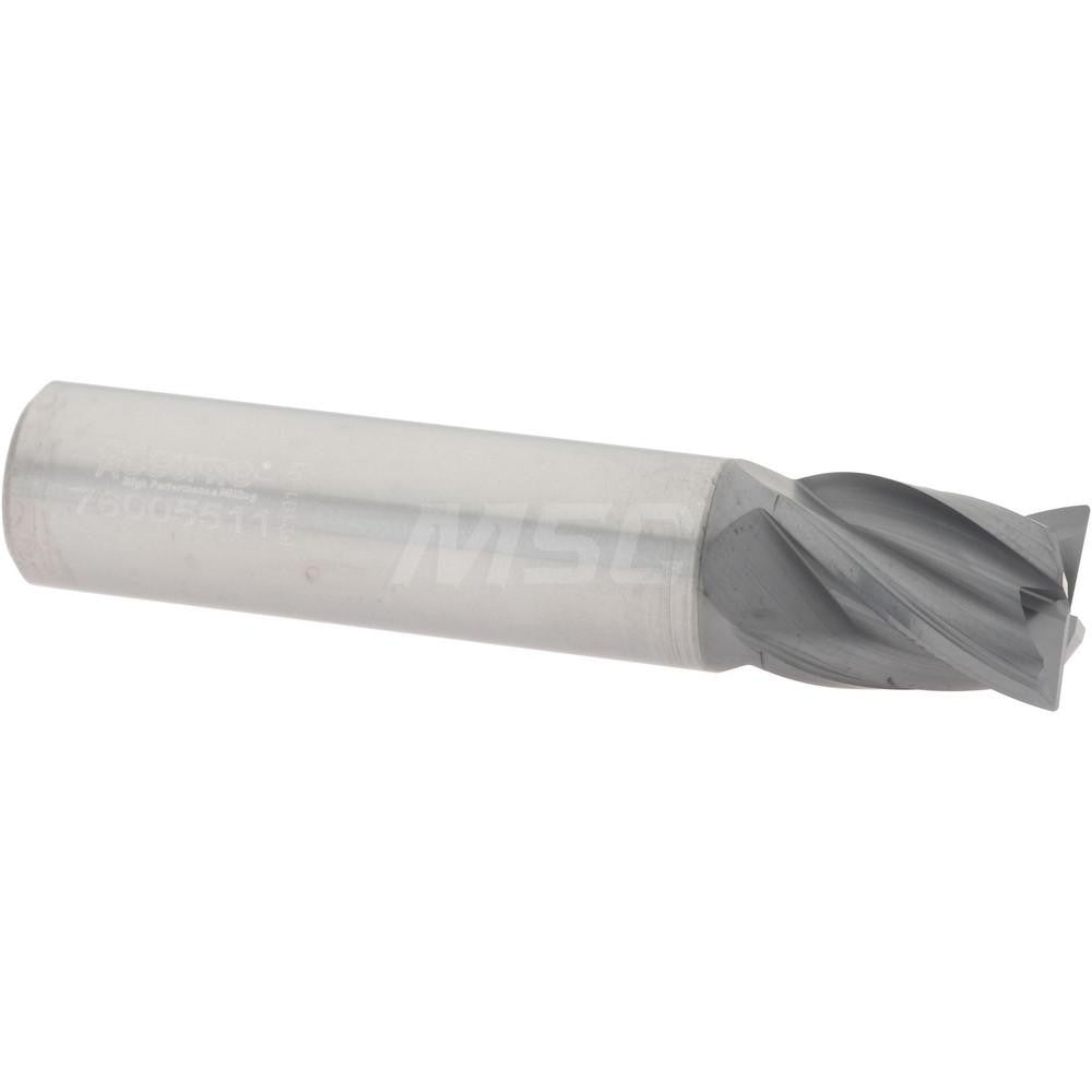 Accupro 95168358 Corner Radius End Mill 1/2" Dia, 5/8" LOC, 0.0150" Radius, 4 Flute, Solid Carbide