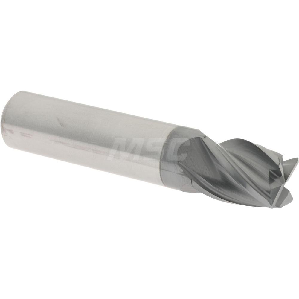 Accupro 95168349 Corner Radius End Mill 1/2" Dia, 5/8" LOC, 0.0200" Radius, 4 Flute, Solid Carbide
