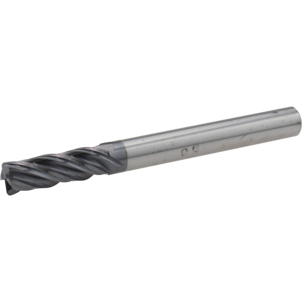 Accupro 95168315 Corner Radius End Mill 1/4" Dia, 3/4" LOC, 0.0300" Radius, 4 Flute, Solid Carbide
