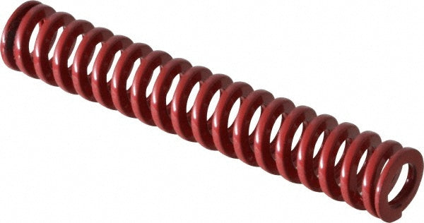Dayton Lamina 9-0812-26 Die Spring 1/2" Hole Dia, 9/32" Rod Dia, 3" Free Length, Red