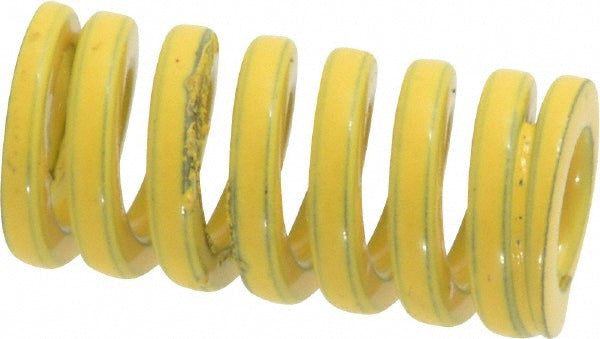 Dayton Lamina 9-0804-36 Die Spring 1/2" Hole Dia, 9/32" Rod Dia, 1" Free Length, Yellow