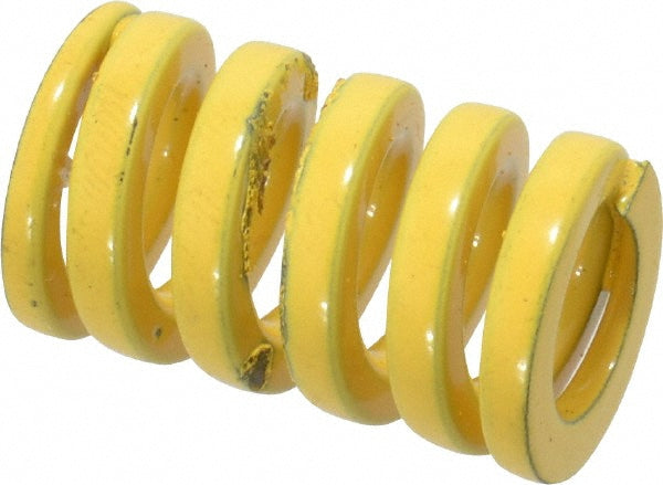 Dayton Lamina 9-1004-36 Die Spring 5/8" Hole Dia, 11/32" Rod Dia, 1" Free Length, Yellow