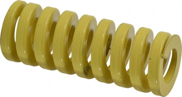 Dayton Lamina 9-1610-36 Die Spring 1" Hole Dia, 1/2" Rod Dia, 2-1/2" Free Length, Yellow