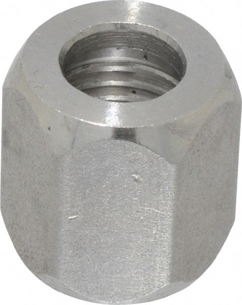 OMEGA ONE INC. TX-4-N Stainless Steel Flared Tube Nut 1/4" OD, 7/16-20 Thread, 37 deg Flared Angle