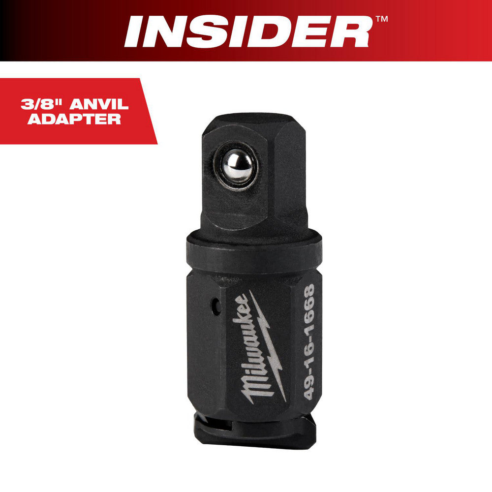Milwaukee Tool 49-16-1668 Socket Adapters & Universal Joints Adapter Type Adapter Male Size 3/8 in Female Size 1/2 Male Drive Style Square Overall Length (Inch) 1-1/2 Female Drive Style Hex