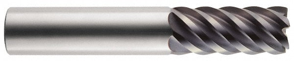 RobbJack XF-602-20-120 Corner Radius End Mill 5/8" Dia, 1-1/4" LOC, 0.12" Radius, 6 Flutes, Solid Carbide