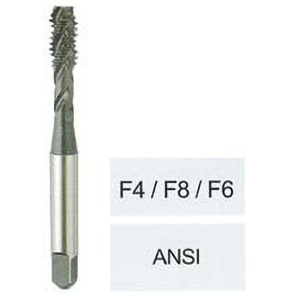 YG-1 F6643 Spiral Flute Tap 5/8-11 UNC, 4 Flutes, Bottoming, 3B Class of Fit, Vanadium High Speed Steel, Hardslick Coated
