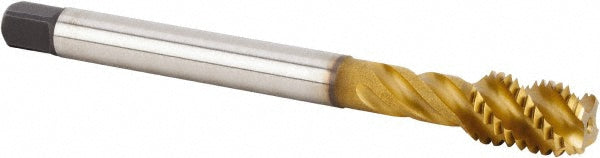 Kennametal 3868980 Spiral Flute Tap M12x1.75, Metric, 4 Flute, Modified Bottoming Chamfer, 6HX Class of Fit, Powdered Metal, Multi-layer Finish