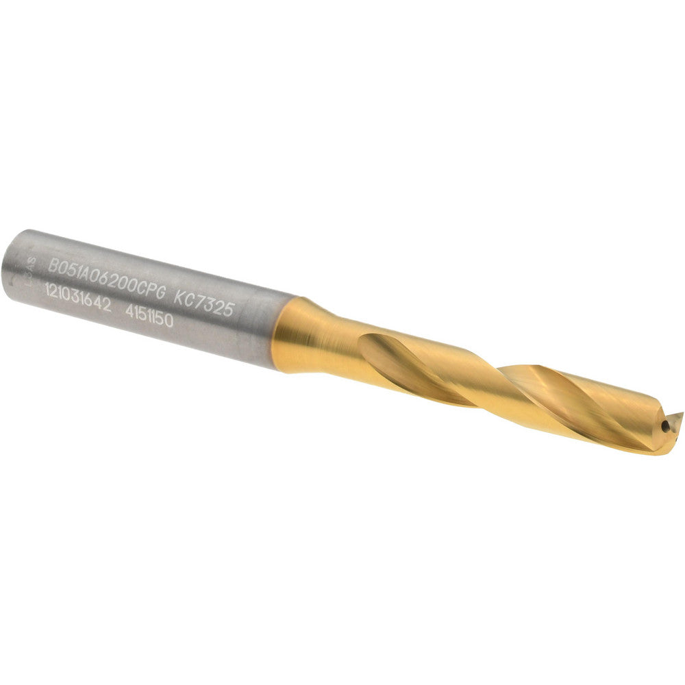 Kennametal 4151150 Screw Machine Length Drill Bit 6.20 mm Dia, 140 deg Point, Solid Carbide