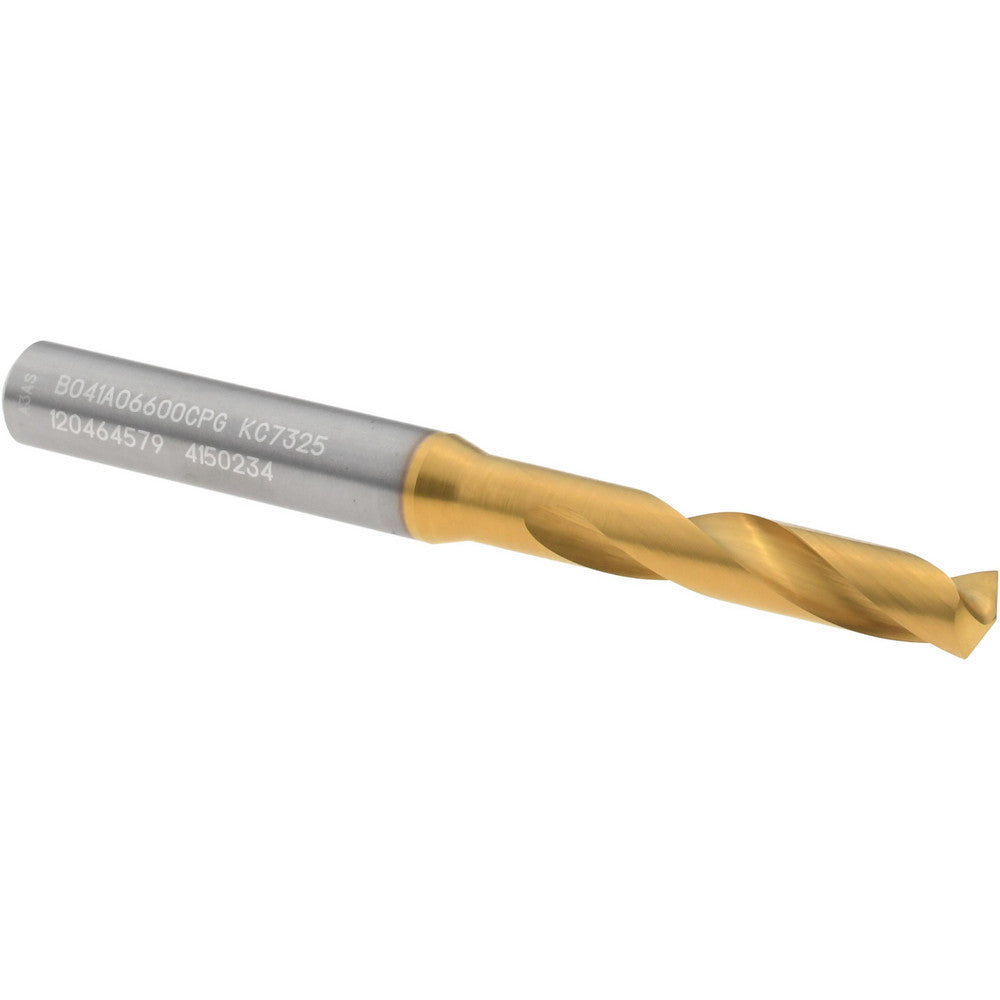 Kennametal 4150234 Screw Machine Length Drill Bit 6.60 mm Dia, 140 deg Point, Solid Carbide