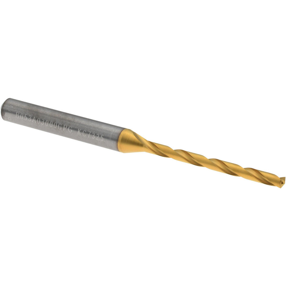Kennametal 4149490 Taper Length Drill Bit 3.00 mm (0.1181) Dia, 140 deg, Solid Carbide