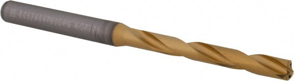 Kennametal 4149206 Jobber Length Drill Bit 3/16" (0.1875) Dia, 140 deg, Solid Carbide