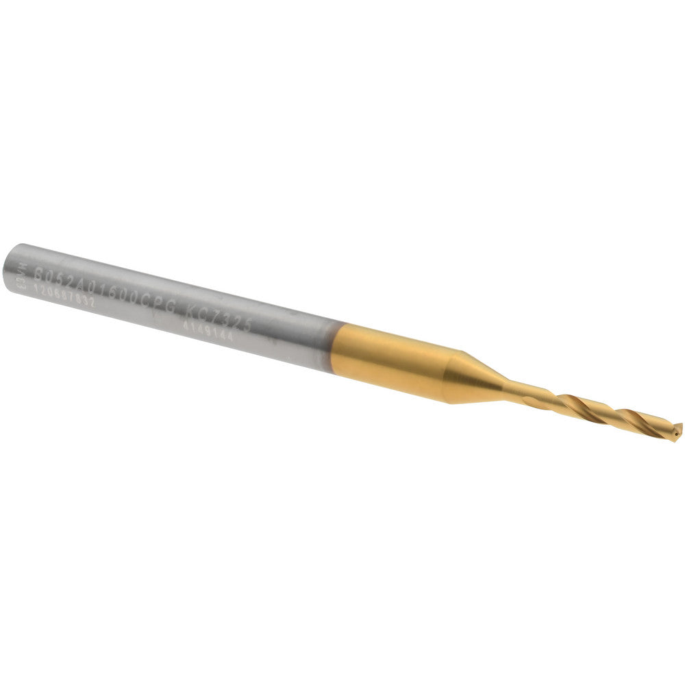 Kennametal 4149144 Micro Drill Bit 1.60 mm Dia, (0.0630"), 140 deg, Solid Carbide