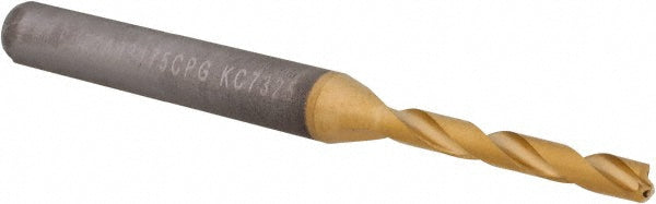 Kennametal 4149129 Jobber Length Drill Bit 1/8" (0.1250) Dia, 140 deg, Solid Carbide